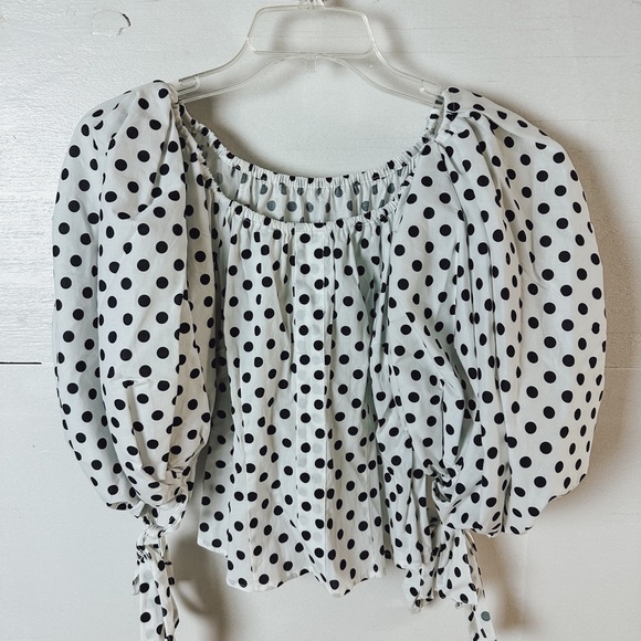 Caroline Constas “Nella” polka dot top - Picture 3 of 7